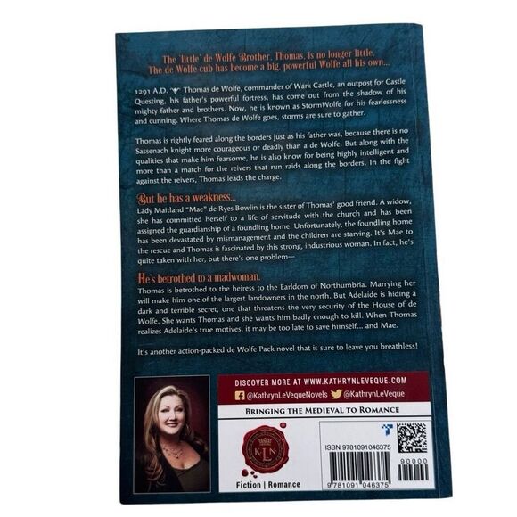 StormWolfe by Kathryn Le Veque (Sons of De Wolfe) (2019, Paperback) - Picture 2 of 4